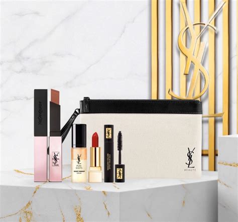 ysl beauty paper bag|YSL beaute makeup bag.